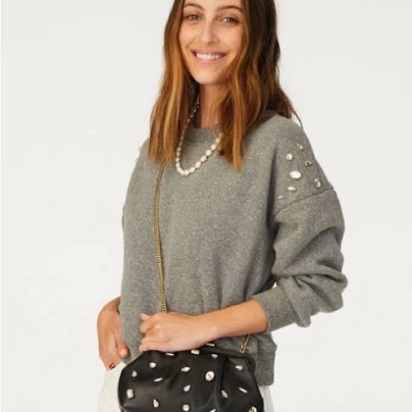 Clare V Le Drop sweatshirt. Medium. Grey. - Picture 3 of 6